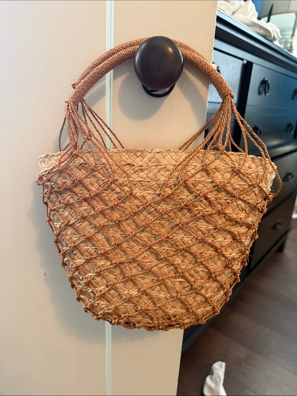 J. Crew Woven Straw Tote in Natural
